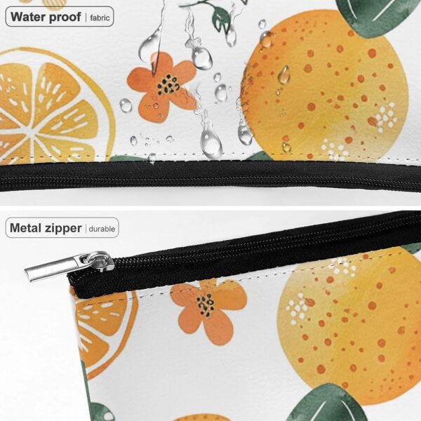 Toiletry Bag for Women Oranges And Lemons Cosmetic Bag Portable Capacity Travel Makeup Bags with Zipper Lightweight Cute Beauty Makeup Organizer for Traveling, Accessories, Essentials