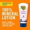Banana Boat 100% Mineral Baby Sunscreen Lotion SPF 50 Twin Pack | SPF 50 Sunscreen for Babies, Baby Sunblock Lotion, Oxybenzone-Free, 6oz each