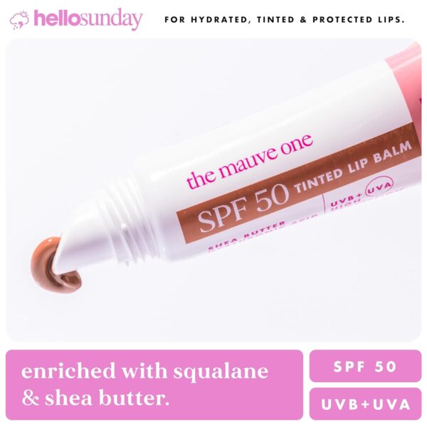 The One Tinted Lip Balm SPF 50 - Mauve by Hello Sunday for Women - 0.5 oz Lip Balm