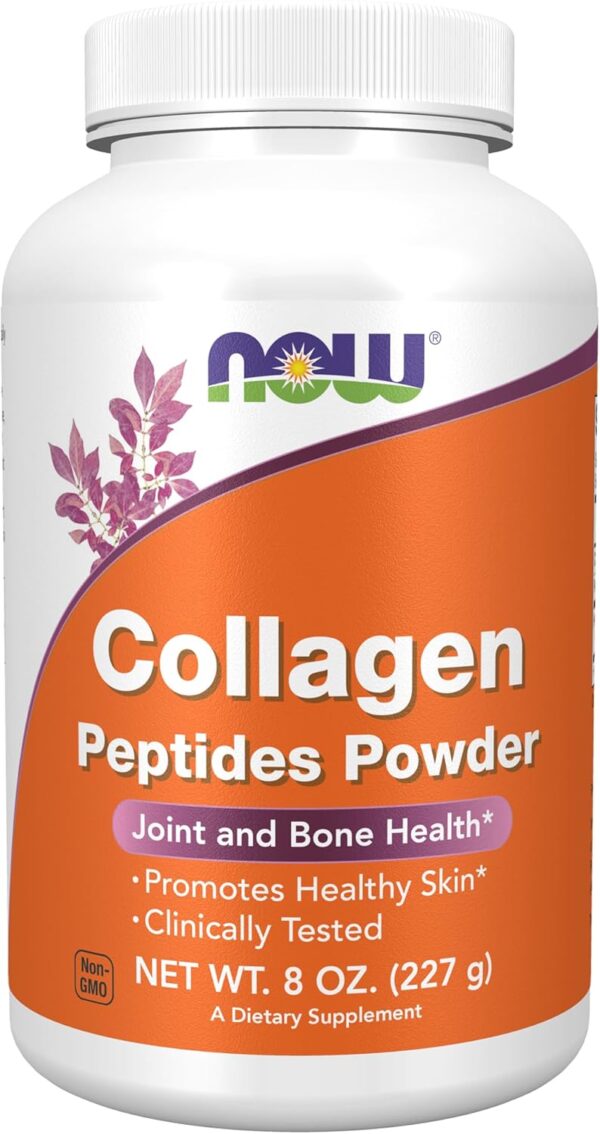 NOW Foods Supplements, Collagen Peptides Powder, Clinically Tested, Joint and Bone Health*, 8-Ounce