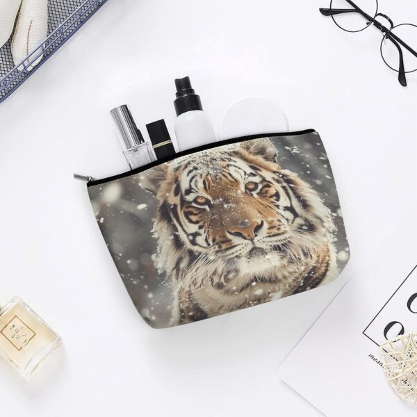 Makeup Bag for Women Cosmetic Bags A Mighty Tiger Travel Toiletry Bag Cute Zipper Make Up Bags Large Capacity Make Up Case Organizer Portable Makeup Pouch for Travelling Gift