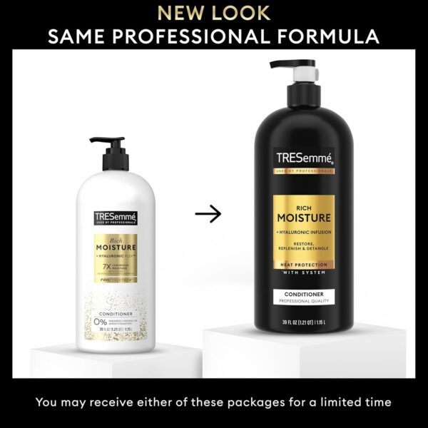 TRESemmé Rich Moisture Moisturizing Conditioner with Pump for Dry Hair Formulated With Pro Style Technology 39 Fl Oz