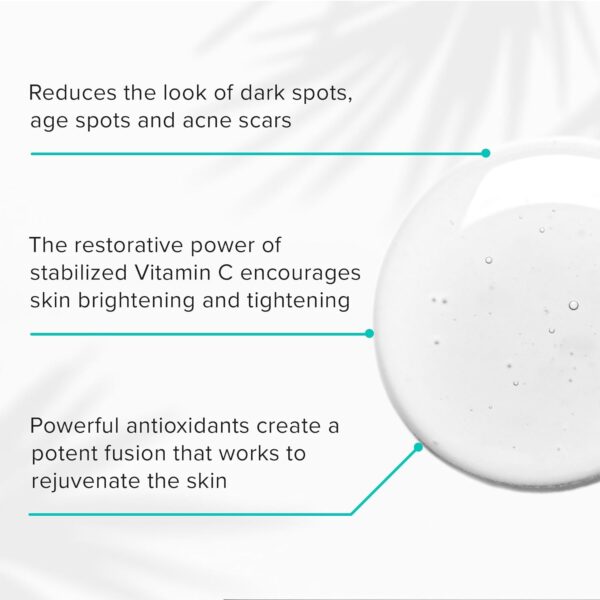 ClarityRx C-Results Vitamin C Brightening Face Serum, Natural Plant-Based Anti-Aging Facial Treatment for Dark Spots & Acne Scars