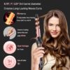 Rotating Curling Iron - 3 in1 Automatic Curling Iron with Interchangeable CurlingWand, 3/4, 1 1/4, 1 Inch CurlingIron for Lasting Beach Waves, Adjustable Temp, Instant Heat, Dual Voltage (Black)