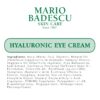 Mario Badescu Eye Cream for Dark Circles and Puffiness – Hyaluronic, Caffeine or Glycolic – Hydrating, Firming and Anti Aging Overnight Under Eye Care Treatment for Fine Lines and Wrinkles