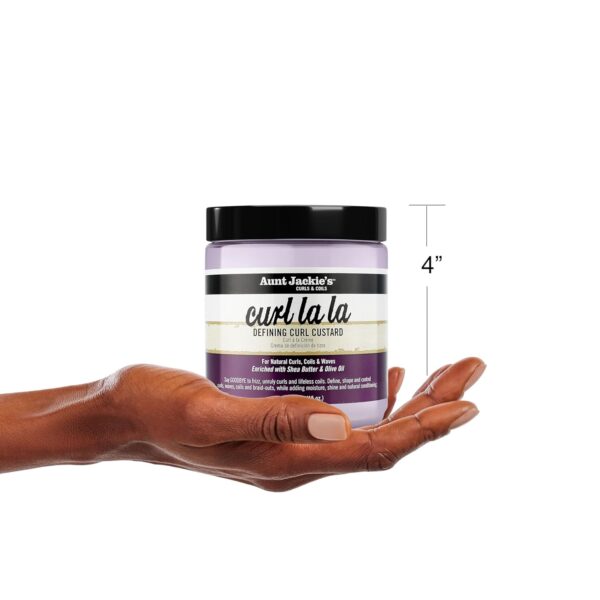 Aunt Jackie's Curl La La, Lightweight Curl Defining Custard, Enriched with Shea Butter & Olive Oil, Basic, 15 Ounce