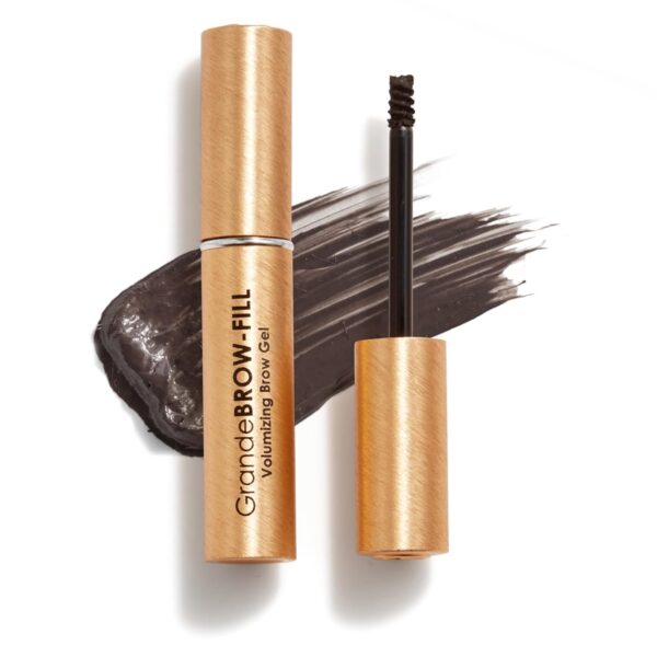 Grande Cosmetics GrandeBROW-FILL Volumizing Brow Gel, Tinted or Clear Eyebrow Mascara, Soft Flexible Hold, Water Resistant