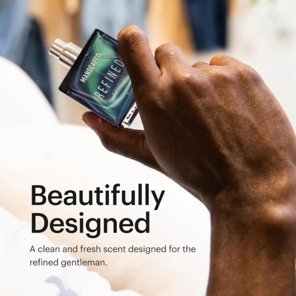 MANSCAPED® Refined® Cologne, Men's Eau de Toilette Body Spray with Burst of Citrus, Sambac Jasmine, Vetiver, Paraben-Free, 50ml