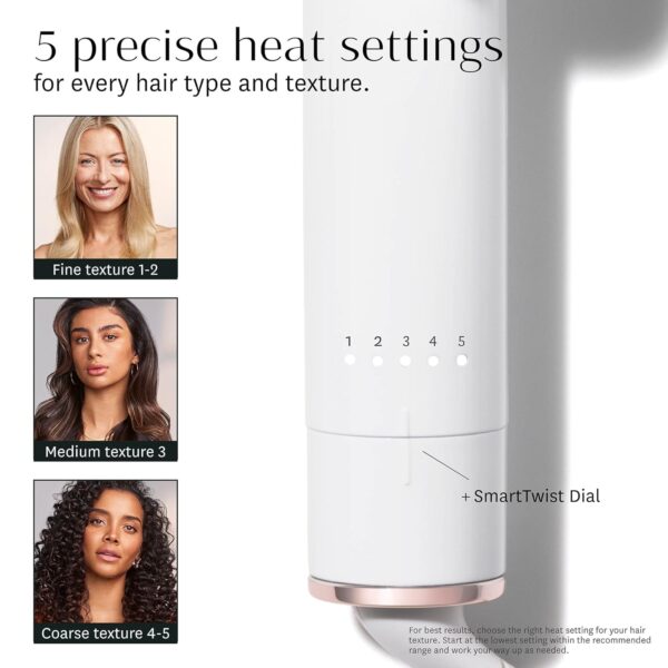 T3 SinglePass Curl Professional Curling Iron Custom Blend Ceramic Long Barrel Curling and Wave Iron with Adjustable Heat Settings for Shiny Smooth Curls and Waves