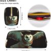 Flying Owl Pencil Pouch Large Capacity Pencil Case Leather Cosmetic Bag Office Desk Organizer Coin Pouch Portable Zipper Toiletry Bag for Travel Outdoor
