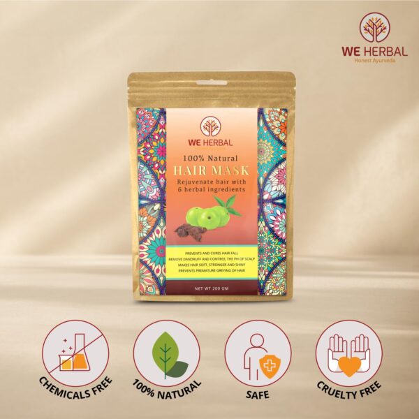 200 gm Hair Mask, Ayurvedic Care for Naturally Beautiful Hair Care, Deep Conditioning & Nourishing, All Hair Types