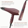 Conair Limited Edition Bundle | INFINITIPRO by CONAIR Hair Dryer with Diffuser - and - Conair Double Ceramic 1-inch Digital Flat Iron | Plum | Amazon Exclusive