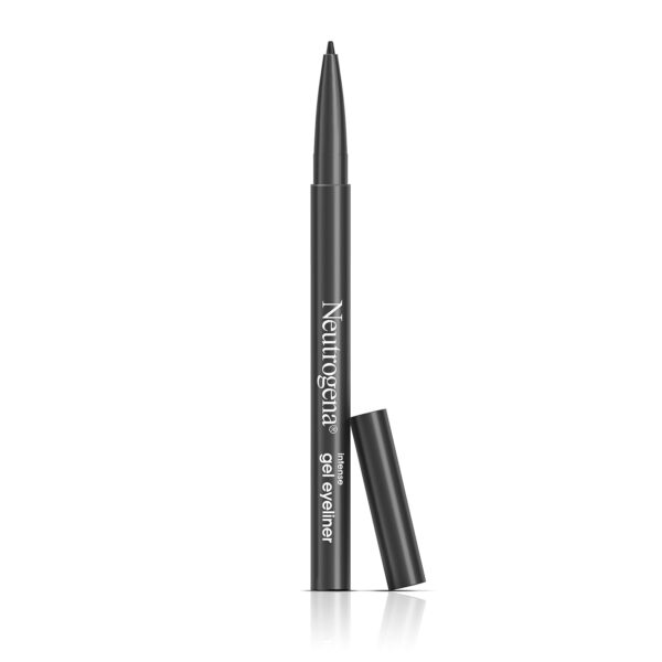 Neutrogena Intense Gel Eyeliner with Antioxidant Vitamin E, Smudge- & Water-Resistant Eyeliner Makeup for Precision Application, Smokey Gray, 0.004 oz