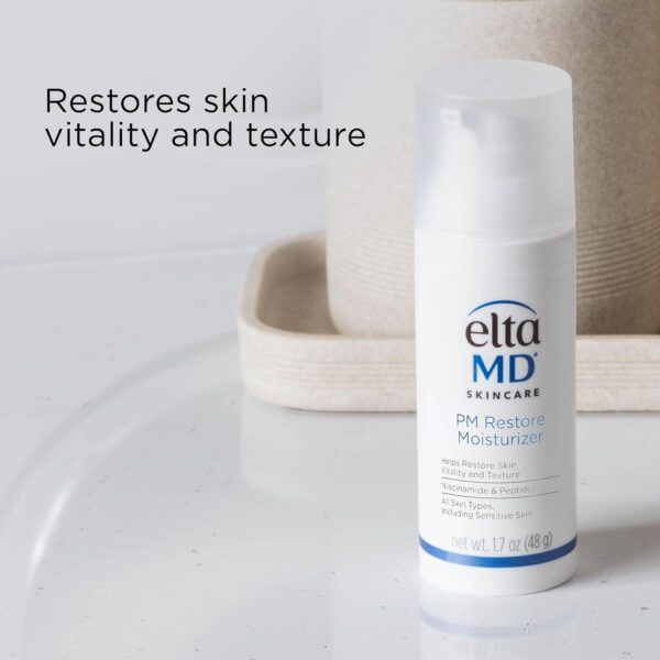 EltaMD PM Restore Face Moisturizer, Night Moisturizer for Face, Restores Skin Elasticity and Vitality Overnight, Safe For All Skin Types