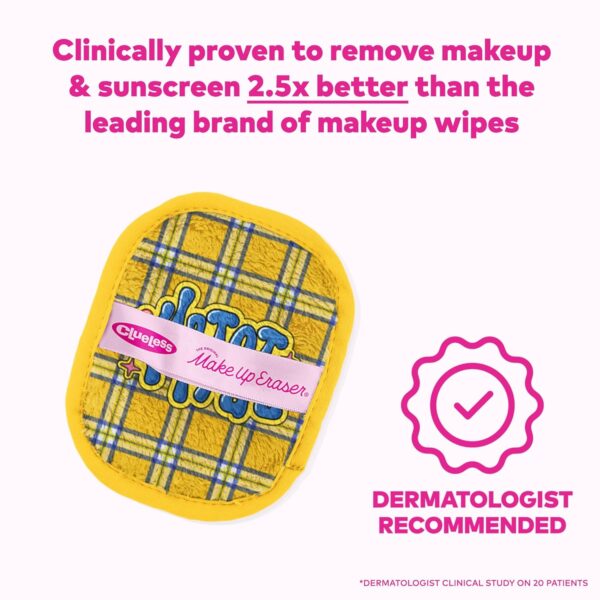 Makeup Eraser The Original, 7-Day Set, Erase All Makeup with Just Water, Including Waterproof Mascara, Eyeliner, Foundation, Lipstick, Sunscreen, and More! Clueless, 7ct.