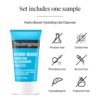 Neutrogena Hydro Boost Water Cream, 72 Hr Hydration for Normal/Extra Dry Skin, Fragrance Free, Face Moisturizer with Hyaluronic Acid, 1.7 oz. & Trial Size Hydro Boost Hydrating Gel Cleanser, 0.5 fl oz