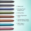 Thrive Causemetics Infinity Waterproof Eyeliner Pencil, Built In Sharpener & Smudge Tip, Long Lasting, Smudge Proof, Hyaluronic Acid & Shea Butter, Vegan & Cruelty Free, Lauren (Black Matte)