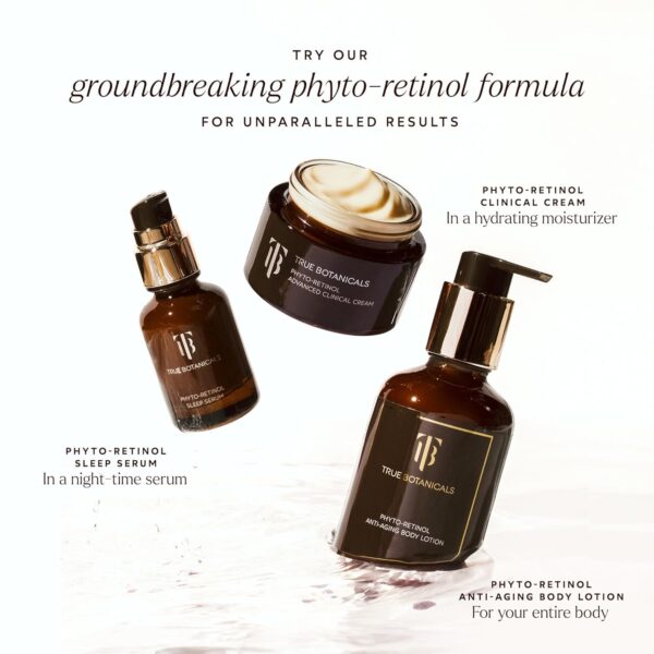 True Botanicals Phyto Retinol Sleep Serum | Nightly Anti-Aging Serum | Retinol Alternative | Targets & Reduces Fine Lines & Wrinkles | Dermatologist Tested, All Natural, Vegan | 1 fl oz | 30 ml