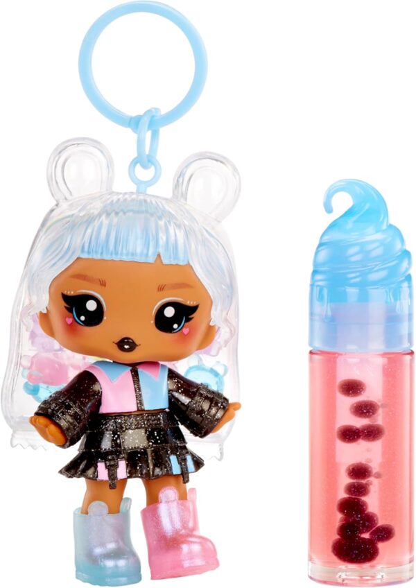 Yummiland Lip Gloss Doll: Sour Sweeties - Gabi Gummybear Includes DIY Lip Gloss + Removable Keychain, Cosmetic Play, Collectible, Ages 4+