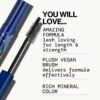 Pacifica Stellar Gaze Mascara (Supernova Black, Glass Vial) – Length & Strength Formula with Coconut & Vitamin B, Sustainable Packaging, Vegan