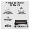Braun Series 3 Pro Skin Electric Shaver Replacement Head - 32B - Compatible with Electric Razors 3000s, 3010s, 3040s, 3050cc, 3070cc, 3080s, 3090cc