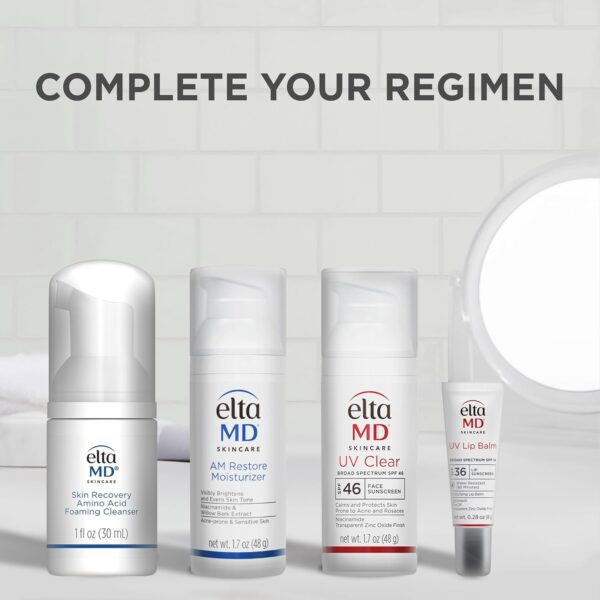 EltaMD AM Restore Face Moisturizer for Women and Men, Light Moisturizer Face Cream, Made with Niacinamide and Hyaluronic Acid, 1.7 oz Pump