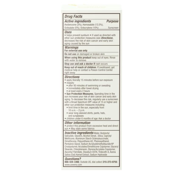 Aveeno Protect + Hydrate Face Sunscreen, SPF 60 Broad Spectrum, for Sensitive Skin, Travel Size, Water Resistant, Paraben, Oxybenzone & Oil Free, 2 fl oz