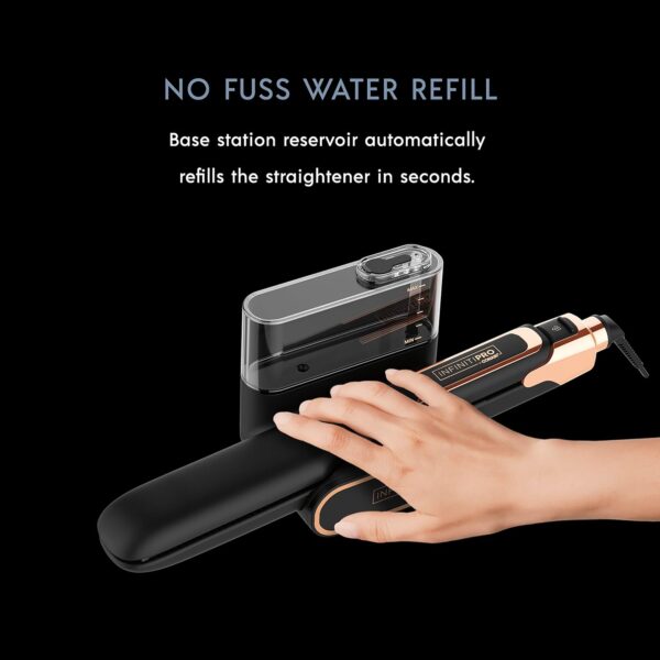 INFINITIPRO by CONAIR Steam Therapy Flat Iron, 1 1/2-inch Hair Straightener