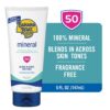 Banana Boat Mineral Sunscreen SPF 50 Lotion, 5oz | Zinc Oxide Sunscreen Lotion, Beach Essentials, SPF 50 Sunblock, 5oz