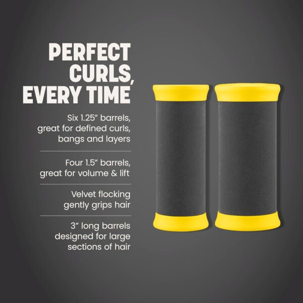 Drybar The Roller Club Curling Hot Rollers | 10 Rollers, 2 Sizes, Heats-Up Fast, Gentle on Hair, Reduces Frizz, Adds Shine, comes with Heat-Resistant Bag