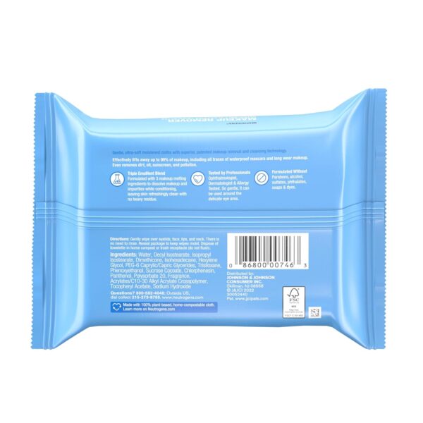 Neutrogena Makeup Remover Wipes, Daily Facial Cleanser Towelettes, Gently Cleanse and Remove Oil & Makeup, Alcohol-Free Makeup Wipes, 21 ct