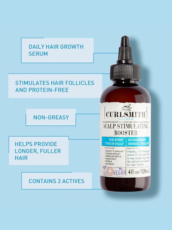 71za9OEGyL._SL1500_.jpg CURLSMITH - Scalp Stimulating Booster - Vegan Scalp Care Day Serum for Hair Growth (4oz)