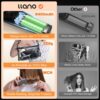 llano Portable Cordless Hair Straightener Brush, [2024 Upgraded] 6400 mAh USB Rechargeable, Lightweight Mini Portable Hair Straightening Comb for Travel/Home/Outdoor