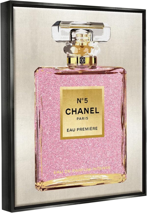 Stupell Industries Pink Luxury Perfume Framed Floater Canvas Wall Art by Madeline Blake