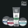 DOVE MEN + CARE Styling Gel for a Strong Hold Hair Taming Gel Hair Styling Product for Thicker and Healthier Looking Hair, 7 Fl oZ (Pack of 3)