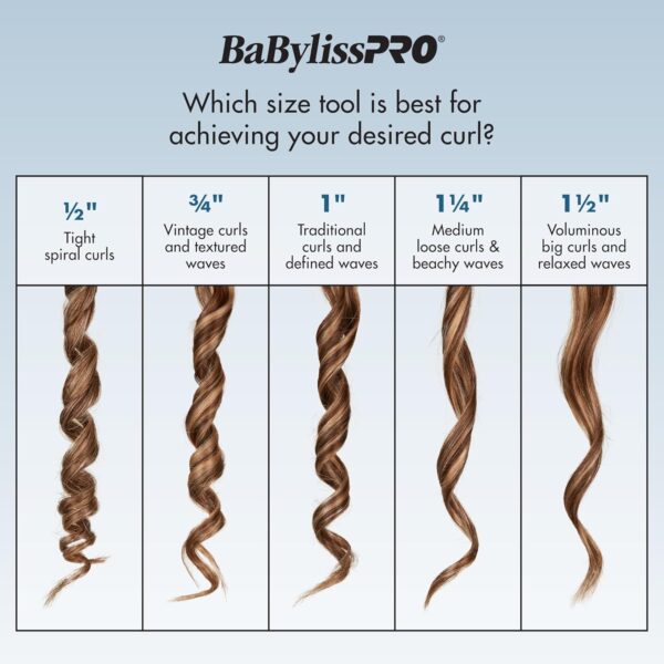 BaBylissPRO Nano Titanium Professional Curling Iron with Extended Barrel Perfect for Longer Hair