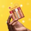 Burt's Bees Lip Balm, 100% Natural Origin, Peppermint, Salted Caramel, Shortbread Cookie and Cranberry Spritz Moisturizing Lip Balms (4-Pack)