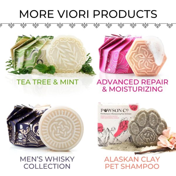 Viori Citrus Yao Shampoo Bar Made with Rice Water - Handcrafted All Natural Shampoo Bars - Sulfate Free