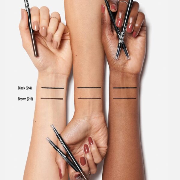 Revlon Gel Eyeliner, ColorStay Micro Hyper Precision Eye Makeup with Built-in Smudger, Waterproof, Longwearing with Micro Precision Tip, 215 Brown, 0.002 oz