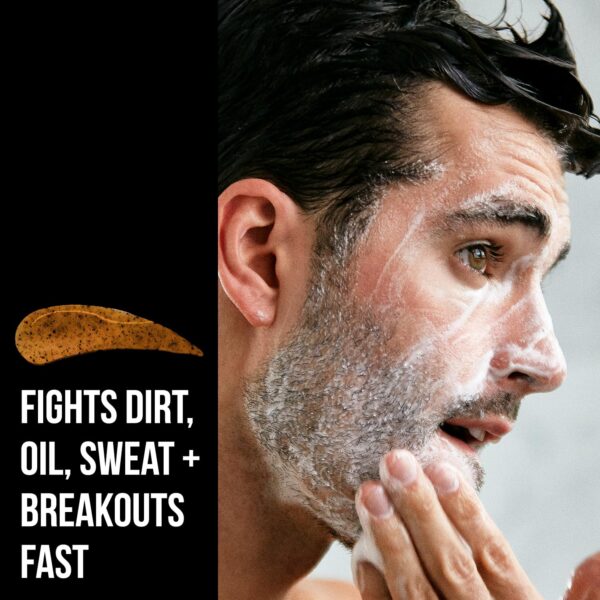RUGGED & DAPPER - Daily Mens Face Wash + Scrub - 5 Month Supply - Deep Exfoliating Cleanser - Prevents Breakouts - Acne Face Wash Men's - USA Made with Natural Ingredients