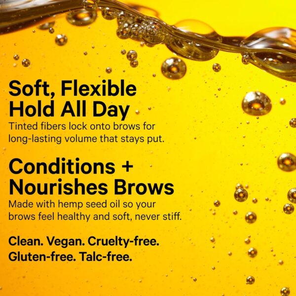 Milk Makeup KUSH Fiber Brow Gel - Thickening Brow Gel - Soft, Flexible Hold - Vegan, Cruelty Free