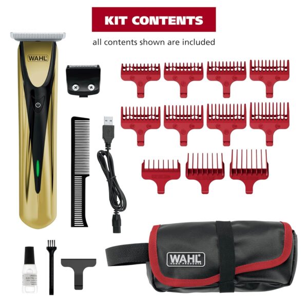 Wahl Lithium-Ion Cordless Rechargeable Edge & Detail Shaver and Beard Trimmer for Men with USB Charging – Model 3025950