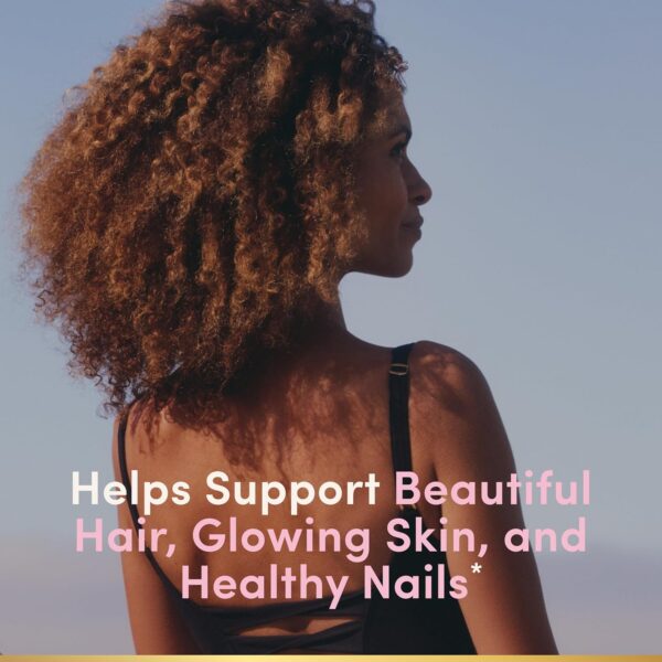 Nature's Bounty Optimal Solutions Hair, Skin and Nails Collagen Pectin Gummies, 100 mg Collagen and 2,500 mcg Biotin Per Serving, No Stick Gummy, Tropical Citrus Flavor, 200 ct, 100 Total Servings