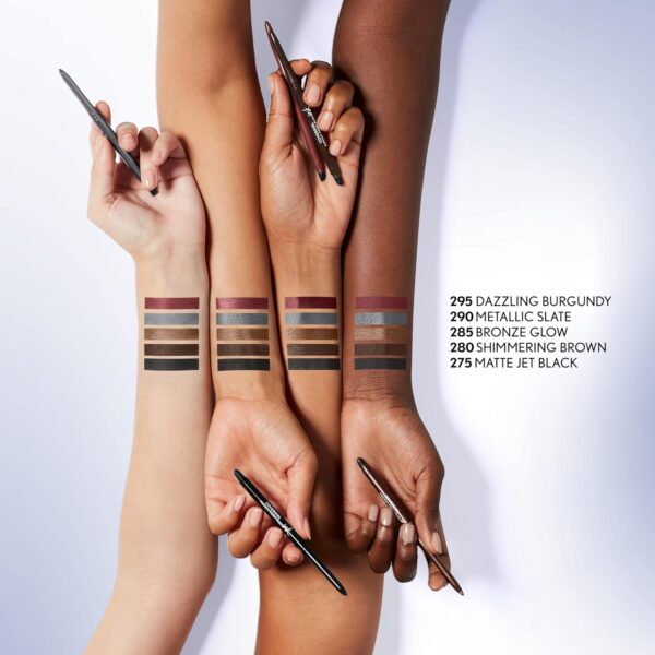 816bEdMb6xL._SL1500_.jpg COVERGIRL Perfect Point Plus Ink Gel Eye Pencil, Pigmented, Long-Wearing, Vegan Formula, Dazzling Burgundy 295, 0.01oz