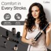 Hair Dryer Brush 1200 Watts 6 in 1 Hair Accessories Blow Dryer Automatic Curling Iron with Storage Box in Black for Curl Enhancing Hair Smoothing Volumizing Styling - by Curlee