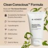 Honest Beauty Sensitive Skin Calming Cream Cleanser | Gently Cleanses, Hydrates, + Calms Skin | Hypoallergenic, Fragrance Free, Vegan | 4 fl oz