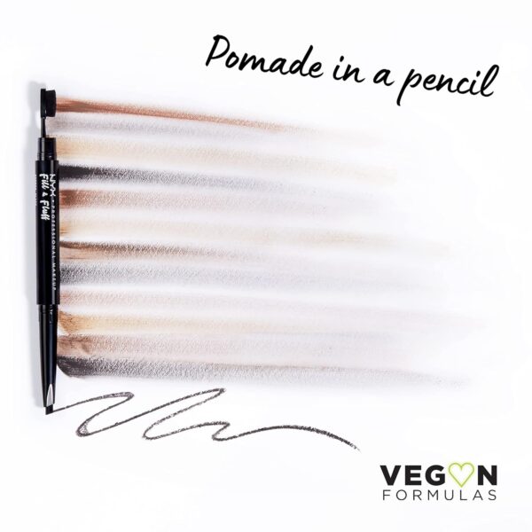 NYX PROFESSIONAL MAKEUP Fill & Fluff Eyebrow Pomade Pencil, Ash Brown