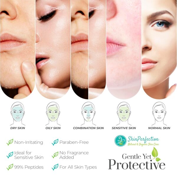 Skin Perfection Face Serum for Anti-aging 99% Potent Peptides 8x Matrixyl 3000 Pentamide 6 Syn Coll Snap 8 Reduce Wrinkles Lift Tighten Firm Anti-aging Serum for Women and Men