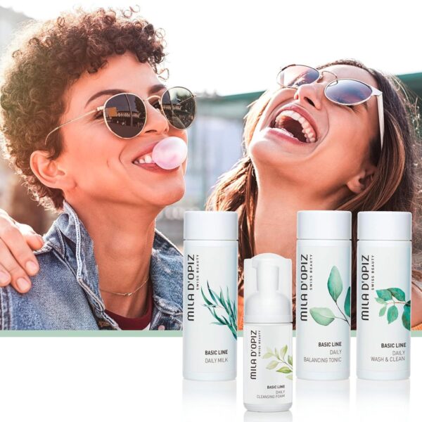 Mila d'Opiz Microbiome Wash and Clean - Anti-Aging Face Wash - Facial Cleanser with Fermented Actives - Dry, Sensitive Skin Face Cleanser - 6.76 oz