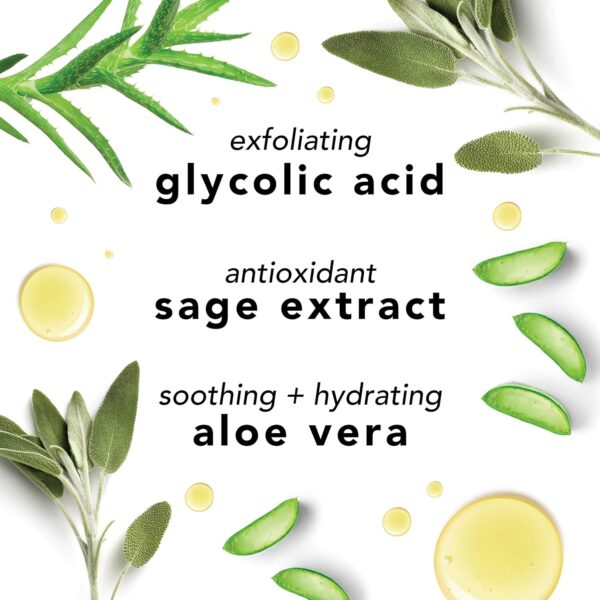 Mario Badescu Glycolic Foaming Cleanser for All Skin Types| Exfoliating Face Wash with Glycolic Acid & Aloe Vera| Visibly Evens Skin Tone & Texture